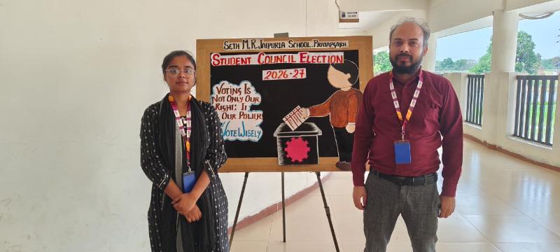 Digital Elections of Students Council jaipuria school Pratapgarh