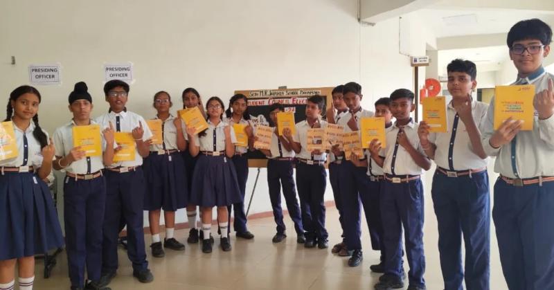 Digital Elections of Students Council jaipuria school Pratapgarh