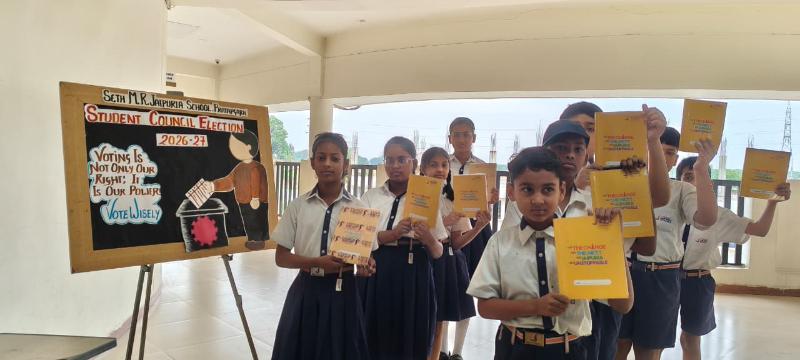 Digital Elections of Students Council jaipuria school Pratapgarh