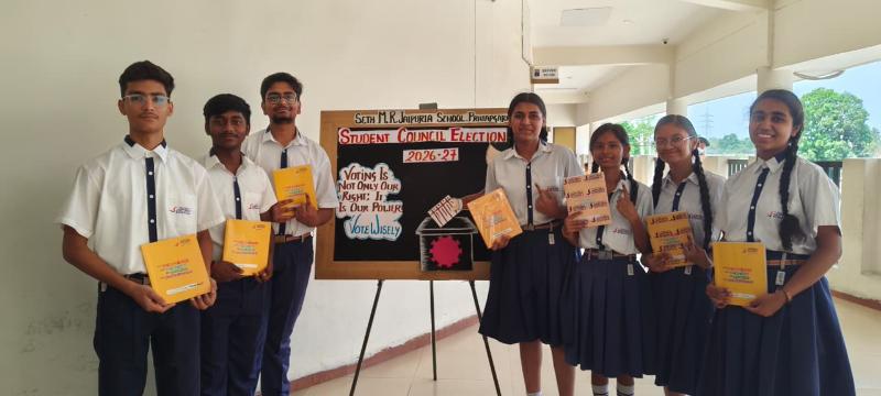 Digital Elections of Students Council jaipuria school Pratapgarh
