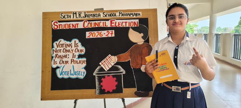 Digital Elections of Students Council jaipuria school Pratapgarh