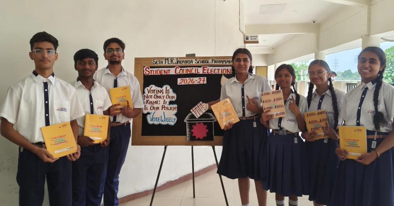 Digital Elections of Students Council jaipuria school Pratapgarh