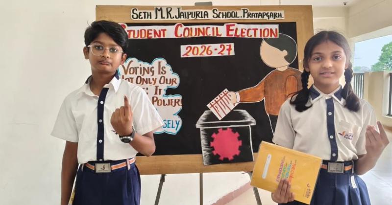 Digital Elections of Students Council jaipuria school Pratapgarh