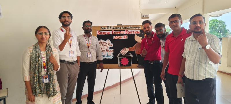 Digital Elections of Students Council jaipuria school Pratapgarh
