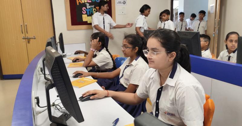 Digital Elections of Students Council jaipuria school Pratapgarh