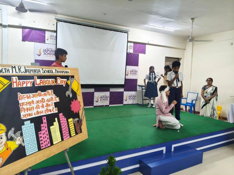 Labour Day Celebrations jaipuria school Pratapgarh