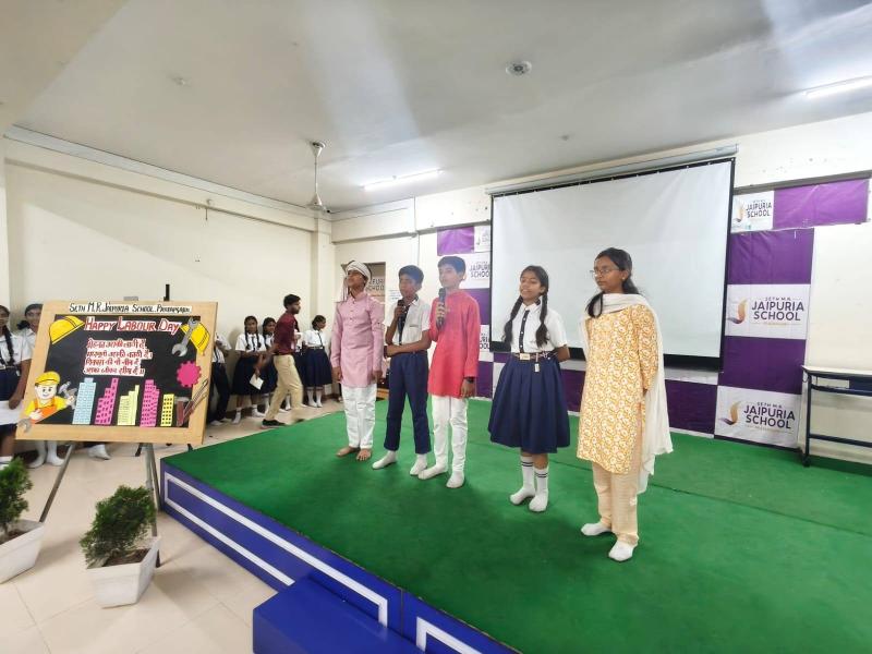 Labour Day Celebrations jaipuria school Pratapgarh