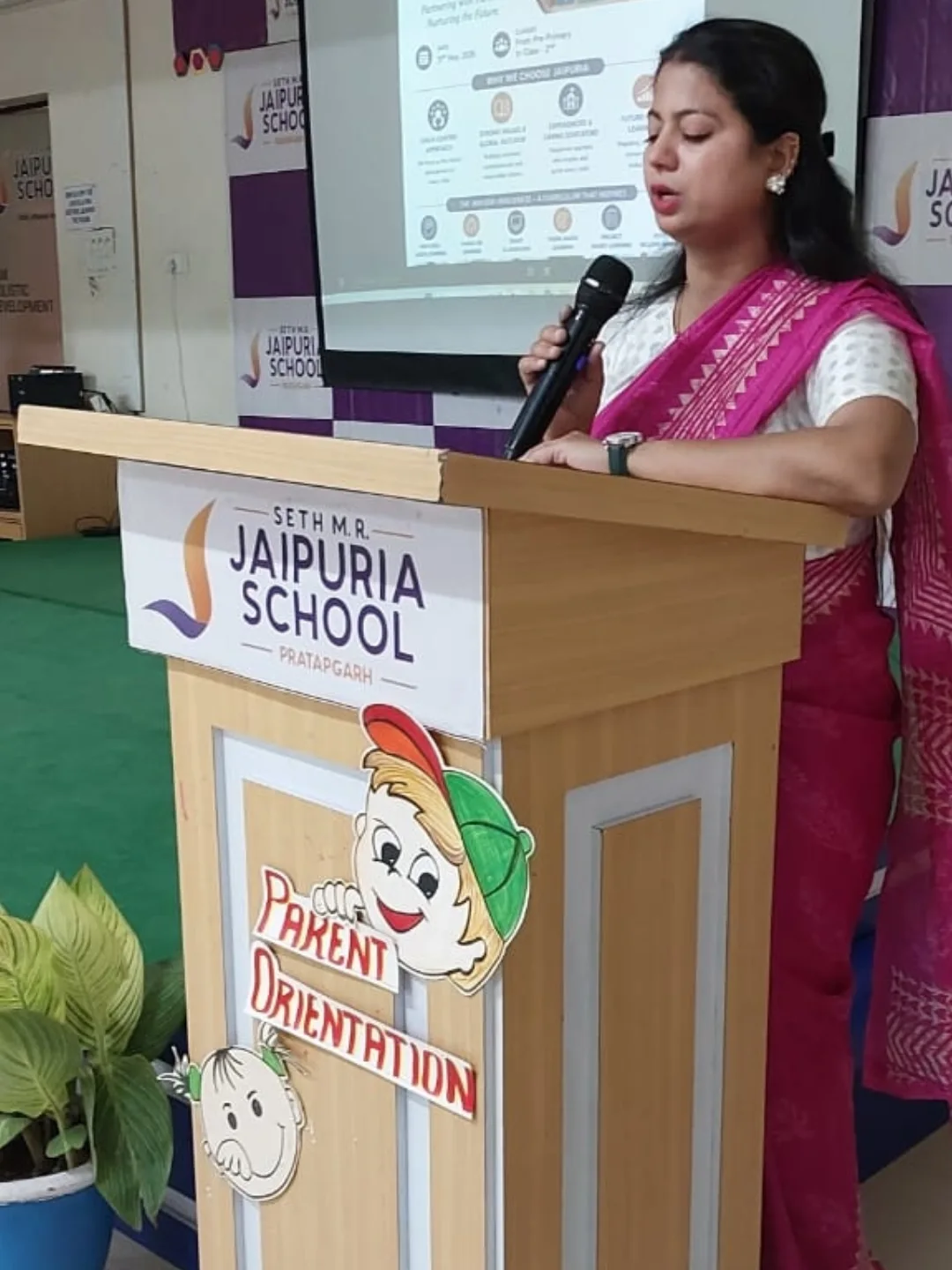 Parents Orientation Programme jaipuria school Pratapgarh